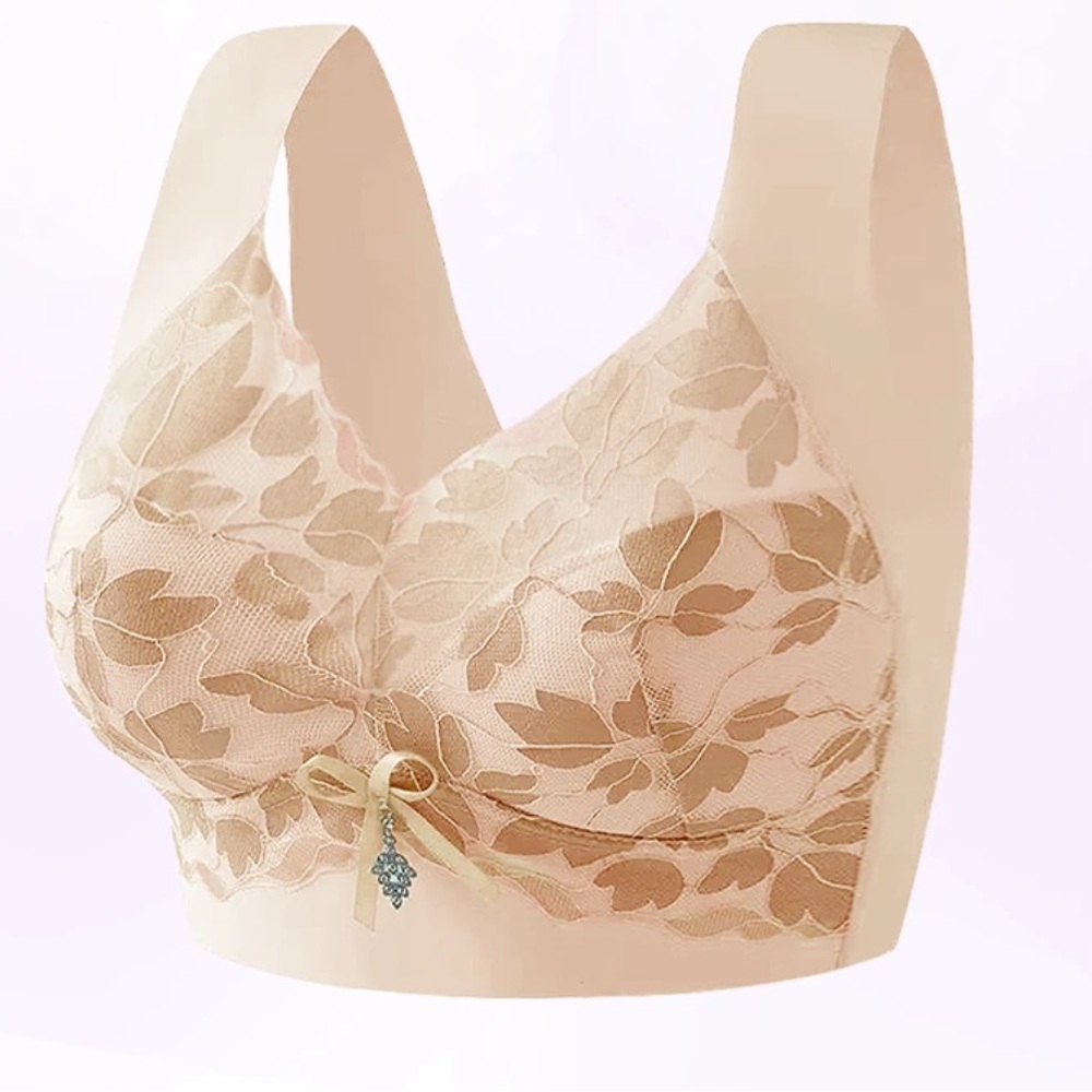 Luxurious Lace Beige Bra